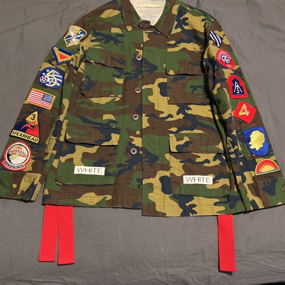 Off white camo jacket 2016 collection very rare